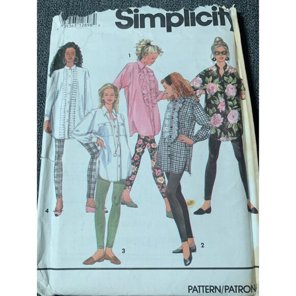 Simplicity Misses Shirt Leggings Pant Sewing Pattern sz 12-18 7968 - uncut - Picture 1 of 3